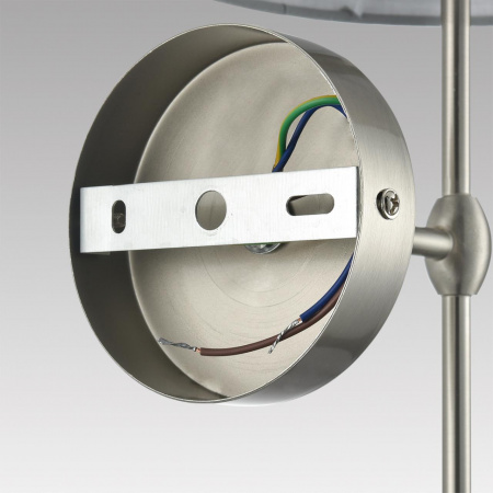 фото Металл/текстиль, никель/серый Бра E14 1*40W 220V LATTI CLASSI, арт. 8262/1W