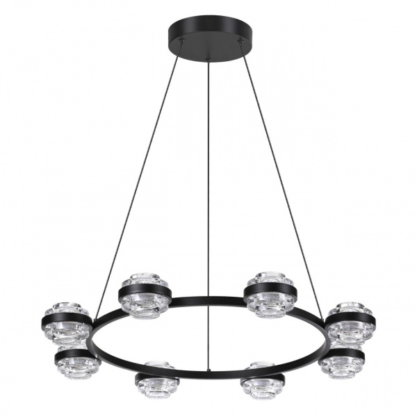 Чёрный/металл/акрил Люстра LED 50W 4000K 4310лм KLOT L-VISION, арт. 5031/50L