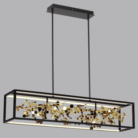 фото Черный/золото/металл/металл Люстра LED 1*65W 3000K BILD L-VISION, арт. 5065/65L