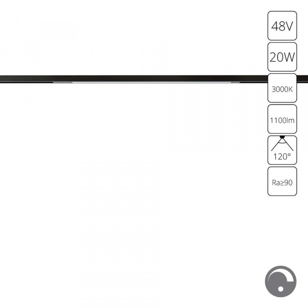 Магнитный трековый светильник Arte Lamp OPTIMA 0.1-10V A7494PL-1BK