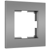 фото Рамка из поликарбоната на 1 пост Slab серебро софт W0012965
