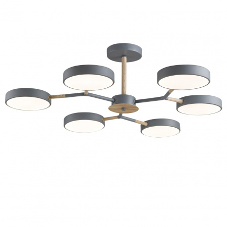 фото Серый, дерево Люстра потолочная LED 108W 3000/4000/6000К 220V BRAD LEDIO, арт. 5651/99CL