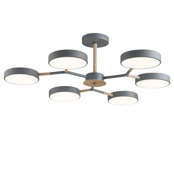 фото Серый, дерево Люстра потолочная LED 108W 3000/4000/6000К 220V BRAD LEDIO, арт. 5651/99CL