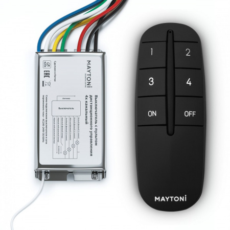 фото Пульт для управления освещением 4 зоны Maytoni MRC004B, черный