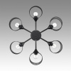 фото Черный металл Люстра потолочная Е27 6*60W 220V TIDINA COUNTY, арт. 8238/6C