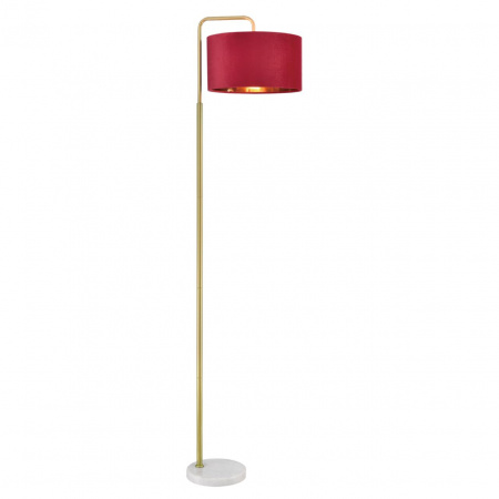 фото Золото/бордовый, металл/камень/текстиль Торшер E27 1*60W 220V VELVETA NEOCLASSI, арт. 8073/1F