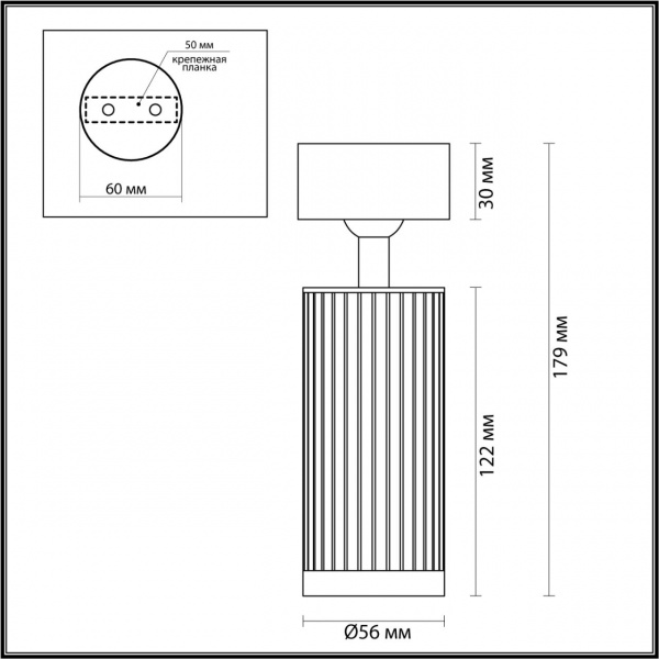 фото Потолочный св-к поворотный на 360° металл/под латунь IP20 LED GU10 10W 220V MANCHESTER HIGHTECH, арт. 7013/1C