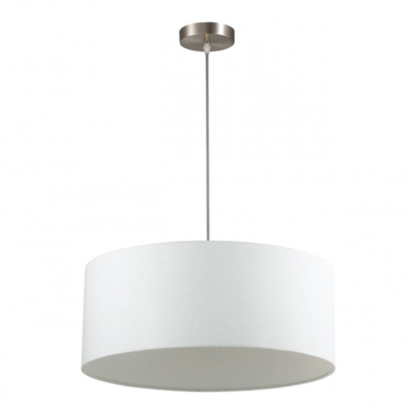 Никель/белый, металл/текстиль Подвес E27 3*60W 220V NIKKI MODERNI, арт. 3745/3