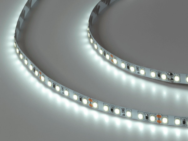 Светодиодная лента 2835, 120 LED/м, 9,6 Вт/м, 24В, IP20, 3M, Цвет: Холодный белый, SWG2120-24-9.6-W-M, катушка 5 м