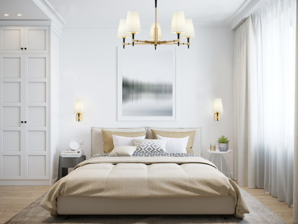 фото Потолочный светильник Maytoni Zaragoza H001CL-05BS, латунь