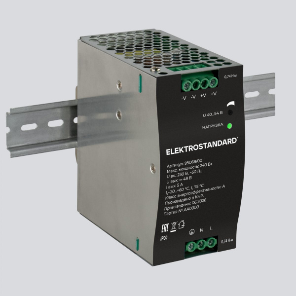 фото Блок питания на DIN-рейку 240W 48V IP20 95068/00