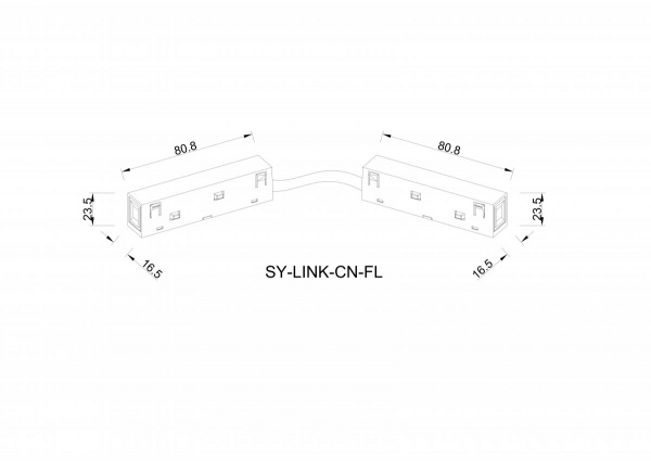 фото Гибкий коннектор SWG для шинопровода, серия SY-LINK, Черный, IP20, SY-LINK-CN-FL-BL