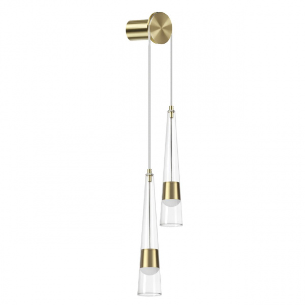 Глянц.золото/прозрачный/металл/стекло Бра LED 24W 3000K 2536Лм LUMP L-VISION, арт. 5043/24WL