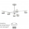 Белый/хром, металл Люстра потолочная LED GX53 6*7W 220V KARINA COMFI, арт. 8241/6C
