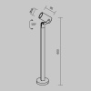фото Ландшафтный светильник Maytoni Outdoor Scope O025FL-01B1, черный