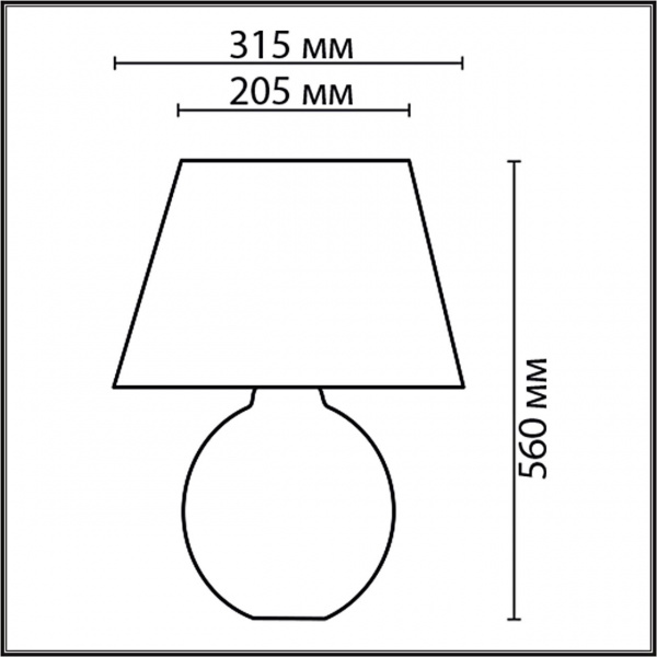 фото Бежевый, керамика/текстиль Настольная лампа E27 1*60W 220V RAMORA MODERNI, арт. 8134/1T