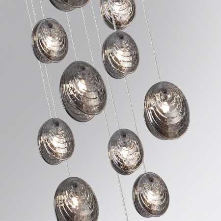 фото Черный/дымчатый/металл/стекло Люстра каскадная G9 11*40W MUSSELS MODERN, арт. 5038/11