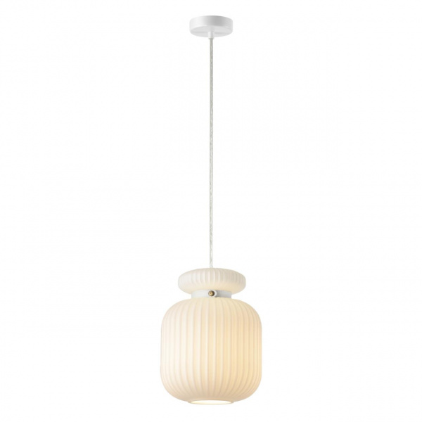 фото Белый/белый/металл/стекло/эко.кожа Подвес E27 1*60W JUGI PENDANT, арт. 5042/1C