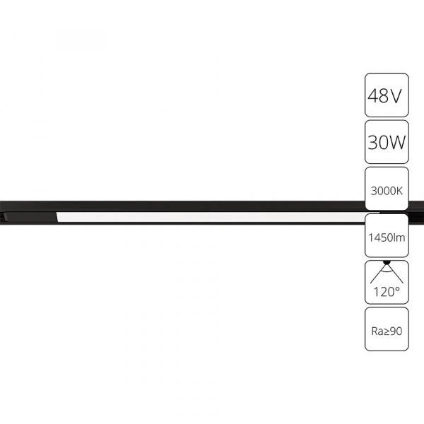 Магнитный трековый светильник Arte Lamp OPTIMA A7285PL-1BK