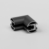 фото Mini Magnetic Коннектор угловой внутренний для накладного шинопровода Round черный 85216/00