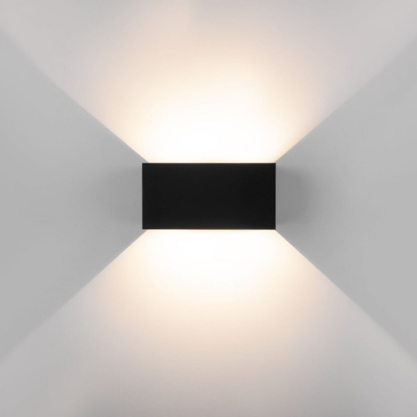 фото Уличный настенный светодиодный светильник с регулируемыми лучами WINNER DOUBLE LED IP54 35137/W черный
