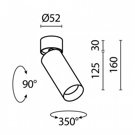 фото Потолочный светильник Maytoni Technical FOCUS LED C055CL-L12W3K-SS-W, белый