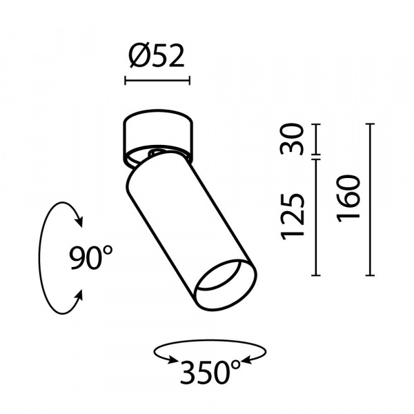 фото Потолочный светильник Maytoni Technical FOCUS LED C055CL-L12W3K-SS-W, белый