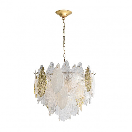 фото Золото/белый/прозрачный/металл/стекло/фарфор/металл Люстра E14 8*40W LACE HALL, арт. 5052/8