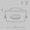 фото Встраиваемый светильник Maytoni Technical Stark DL083-01-GU10-SQ-B, черный