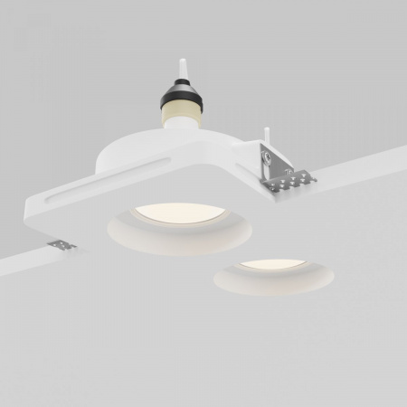 фото Встраиваемый светильник Maytoni Technical Gyps Modern DL002-GU10-02-W, белый
