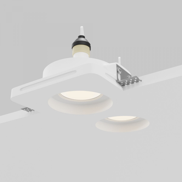 фото Встраиваемый светильник Maytoni Technical Gyps Modern DL002-GU10-02-W, белый