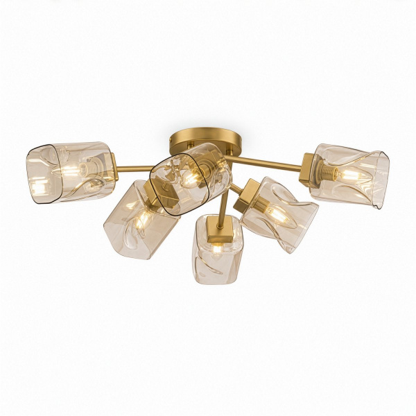 фото Потолочный светильник Freya Isabella FR5095CL-06G, матовое золото