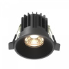 Встраиваемый светильник Maytoni Technical Round DL058-7W3K-B, черный