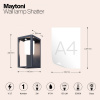 Светильник на солнечной батарее Maytoni Outdoor Shatter OSL457WL-L2GF3K, графит