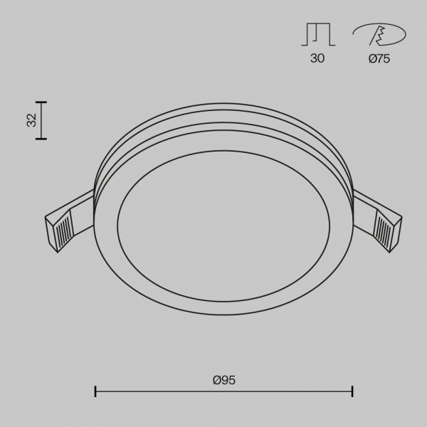 фото Встраиваемый светильник Maytoni Technical Phanton DL2001-L12W4K, белый