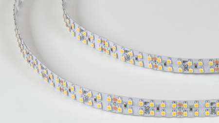 фото Светодиодная лента 3528, 240 LED/м, 19,2 Вт/м, 24В, IP20, Цвет: Теплый белый, SWG3240-24-19.2-WW-M, катушка 5 м