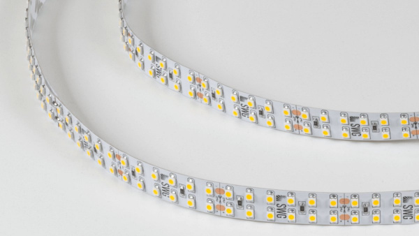 фото Светодиодная лента 3528, 240 LED/м, 19,2 Вт/м, 24В, IP20, Цвет: Теплый белый, SWG3240-24-19.2-WW-M, катушка 5 м