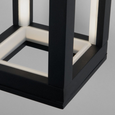 фото Уличный настенный светодиодный светильник Frame LED IP54 1527 TECHNO черный