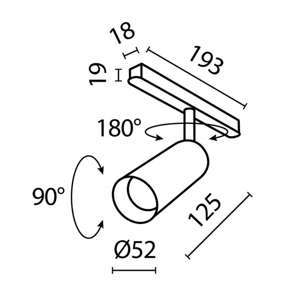 фото Трековый светильник Maytoni Technical Focus LED TR032-2-12W4K-S-W, белый