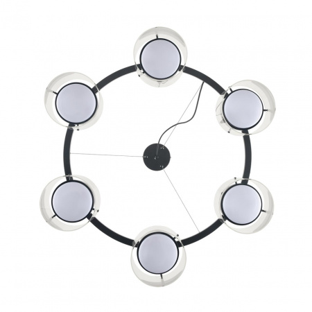 фото Черный/прозрачный, металл/стекло Светильник подвесной LED GX70 6*10W 220V NATALINA COMFI, арт. 8232/6