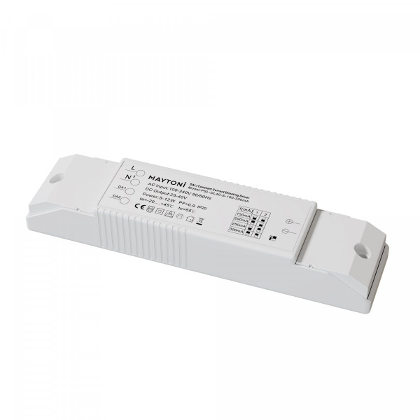 Источник питания DALI DT6 5-12Вт IP20 Maytoni PSL-DL40-S-150-300mA, белый