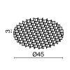 фото Антибликовая решётка ⌀45мм Maytoni Technical HoneyComb-D45, черный