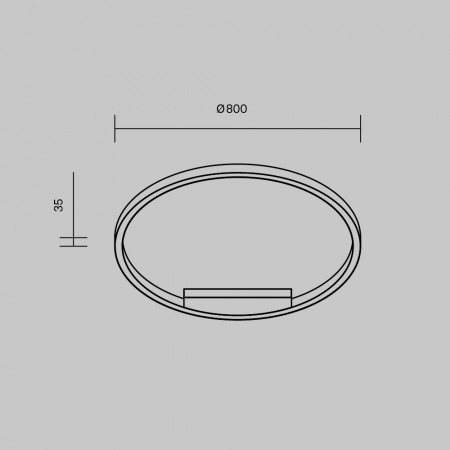 фото Потолочный светильник Maytoni Rim MOD058CL-L50BK, черный