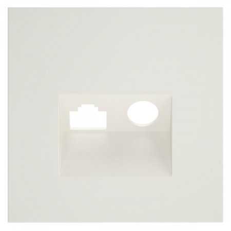 фото Накладка для розетки TV+RJ45 кат. 6, S70 (хлопок)