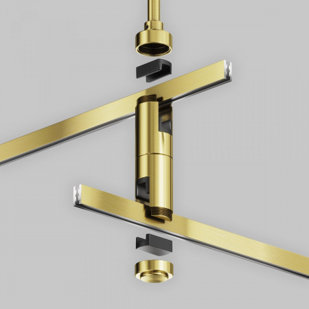 фото Крепление потолочное Длинное / Long двойное 700мм Flarity латунь Maytoni Technical TRA159C-D1-BS