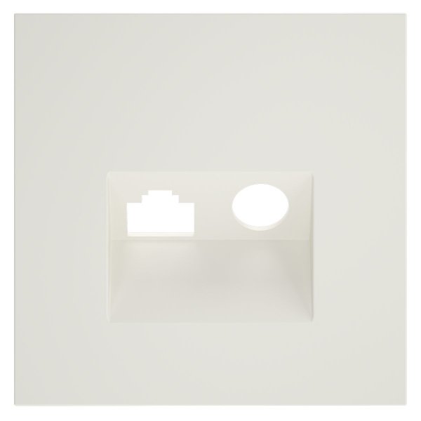 фото Накладка для розетки TV+RJ45 кат. 6, S70 (хлопок)