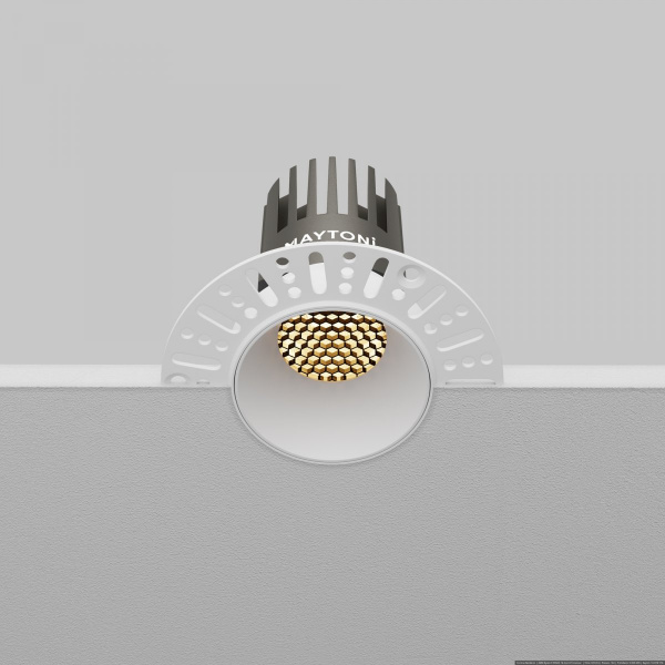 фото Встраиваемый светильник Maytoni Technical Dip DL119-10W-2.7K-TRS-W, белый