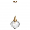 фото Бронзовый/прозрачный/стекло Подвес E14 1*40W KESTA PENDANT, арт. 4950/1