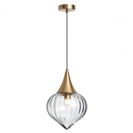 фото Бронзовый/прозрачный/стекло Подвес E14 1*40W KESTA PENDANT, арт. 4950/1