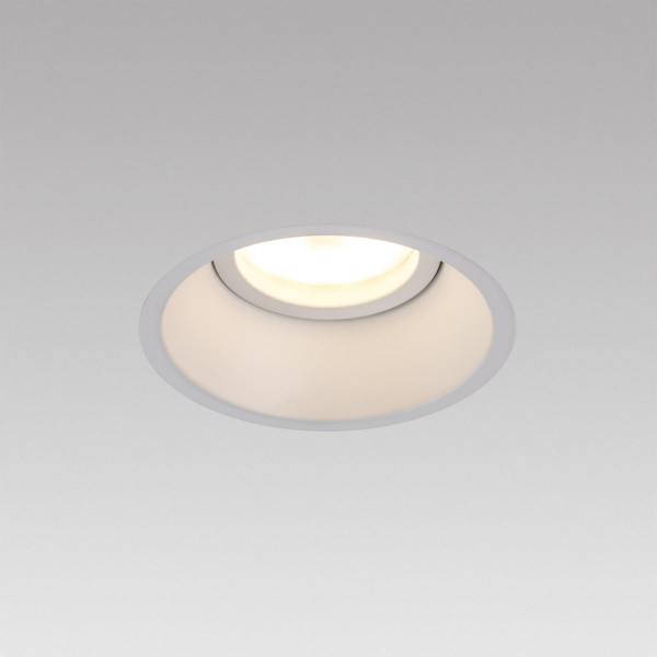 фото Комплект из светильника и рамки DOMINO ROUND MR16 БЕЛЫЙ Domino Lightstar G214606